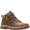 CLARKS WOMENS WATERPROOF LACE ANKLE BOOT - SAND